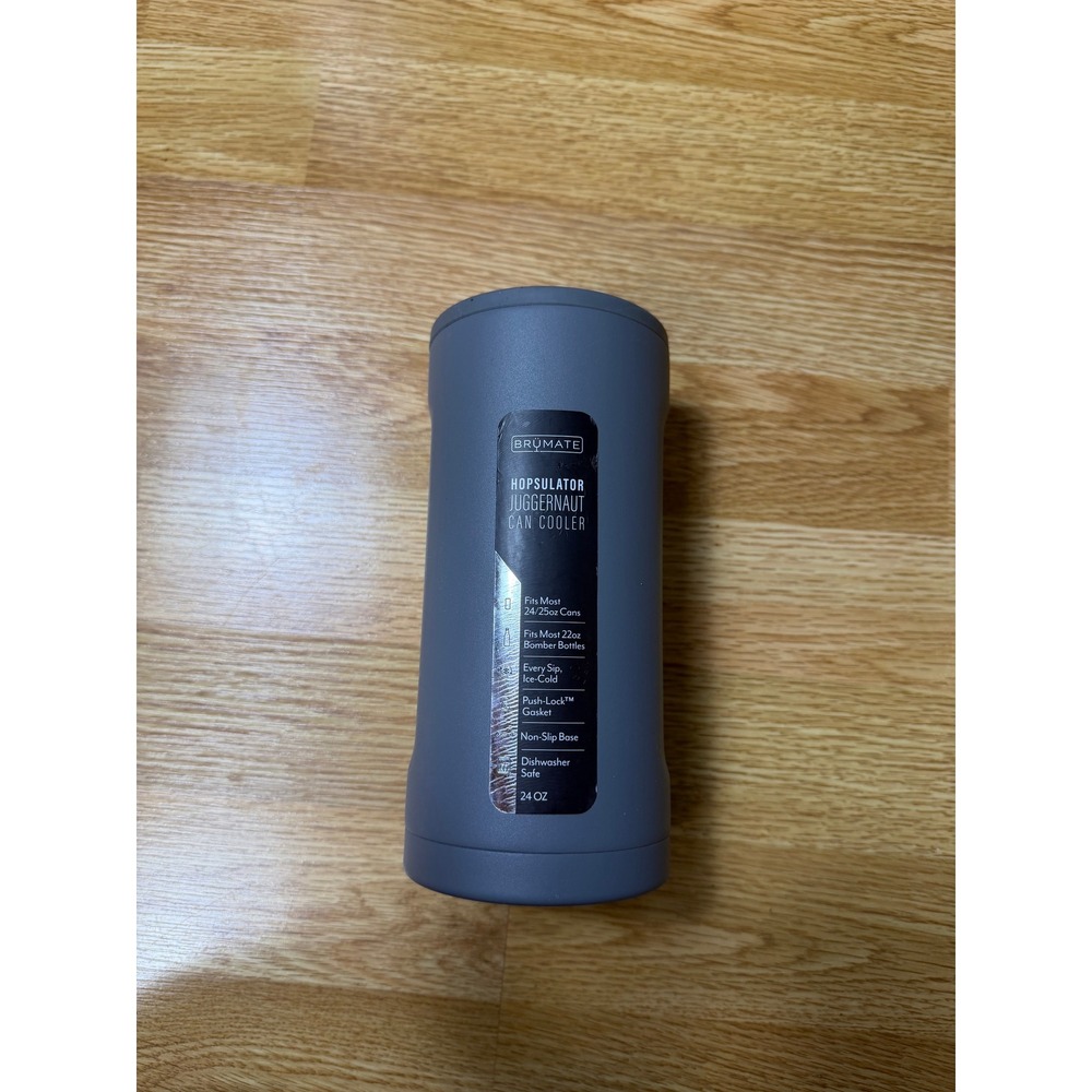 BruMate Hopsulator Juggernaut Camping Tailgate Can Cooler Unisex 24oz Matte Gray